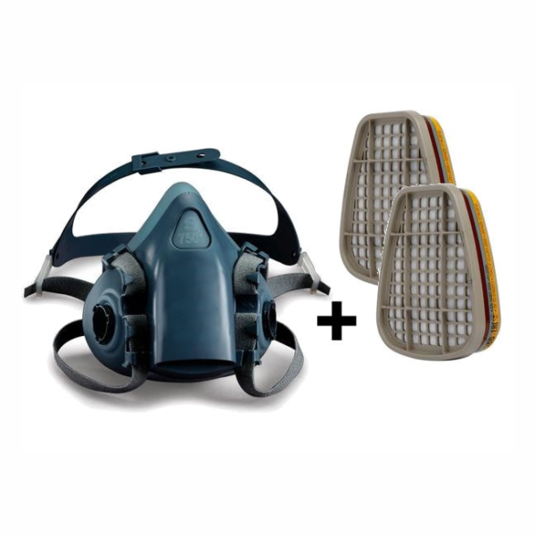 Maschera Facciale per Vernici con doppio Filtro FD6 FFP1NR 7502